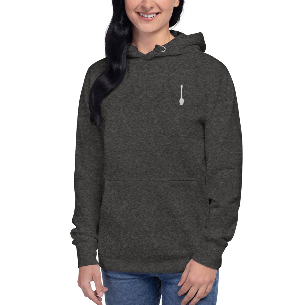 simple spoon hoodie.