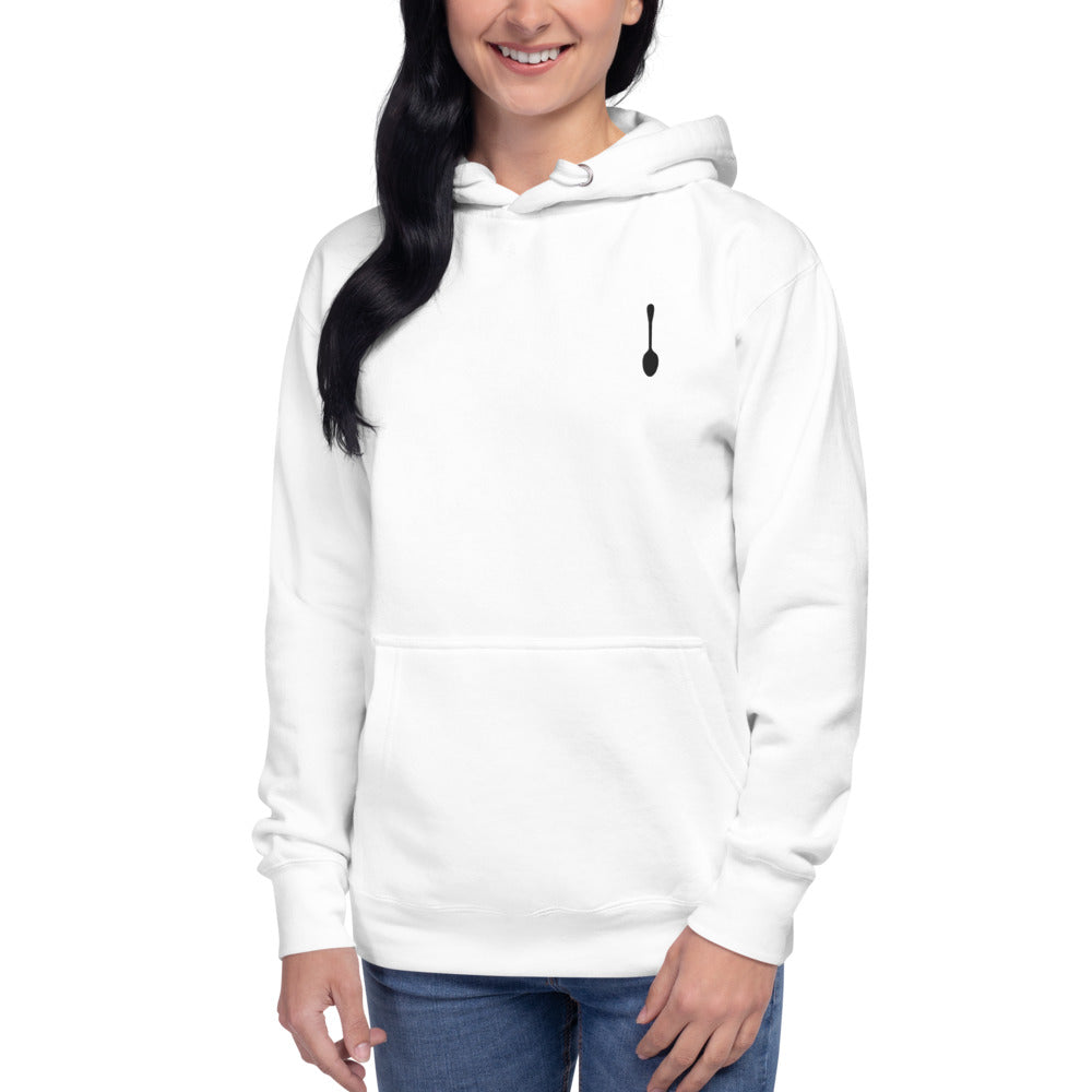 simple spoon hoodie.