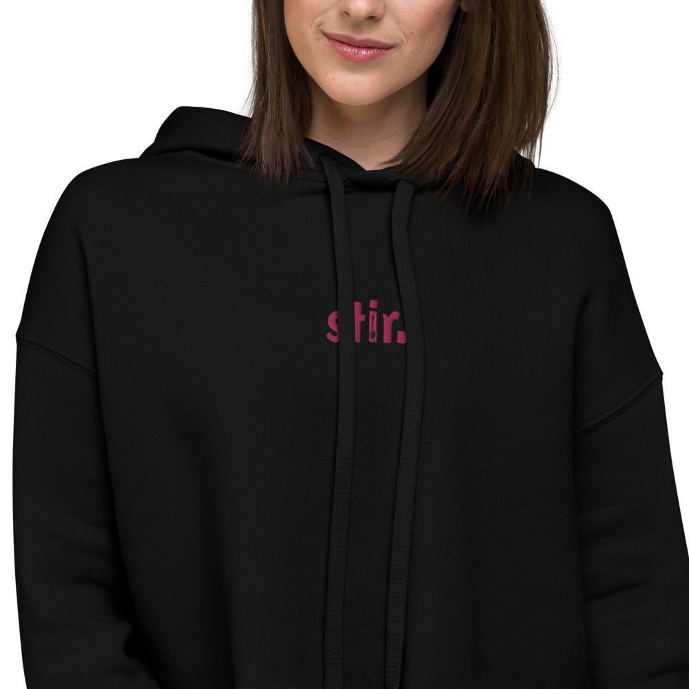 stir cropped hoodie.